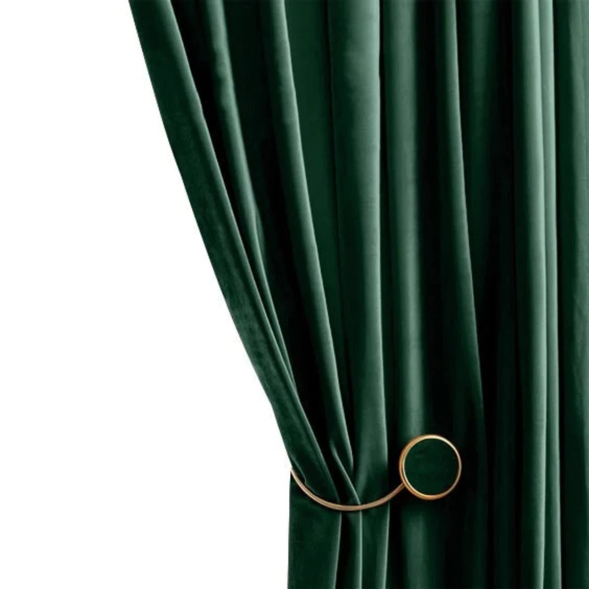 Verdant Drapix Anyhouz Curtain Dark Green Blackout Curtains for Living Room 1