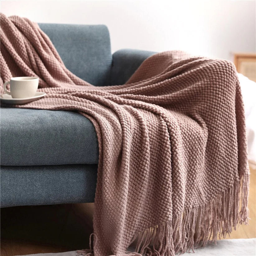 BlushHue Anyhouz Pink Throw Blanket 1