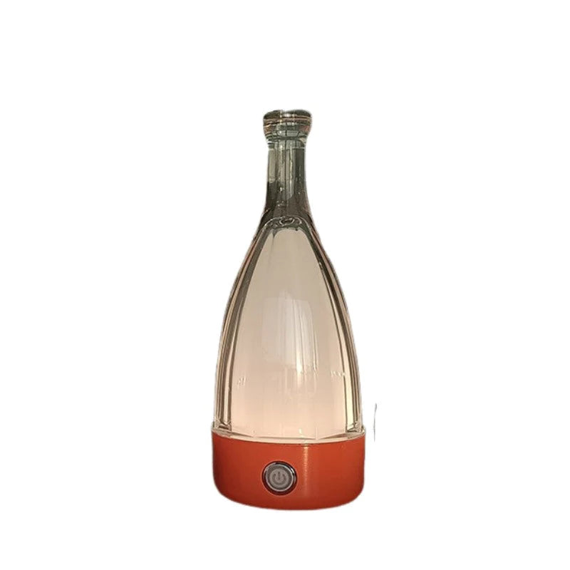 Sunset Serenade Anyhouz Luxury Lamp Bluetooth Speaker Orange Wine Bottle Home Decor USB Rechargeable Table Accents for Bedroom Hotel Living Room 1