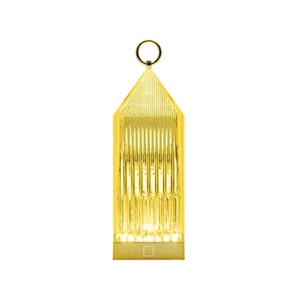 Golden Glow Anyhouz Luxury Lamp Acrylic Crystal Yellow Lantern Home Decor USB Charging Table Accents for Bedroom Hotel Living Room 1