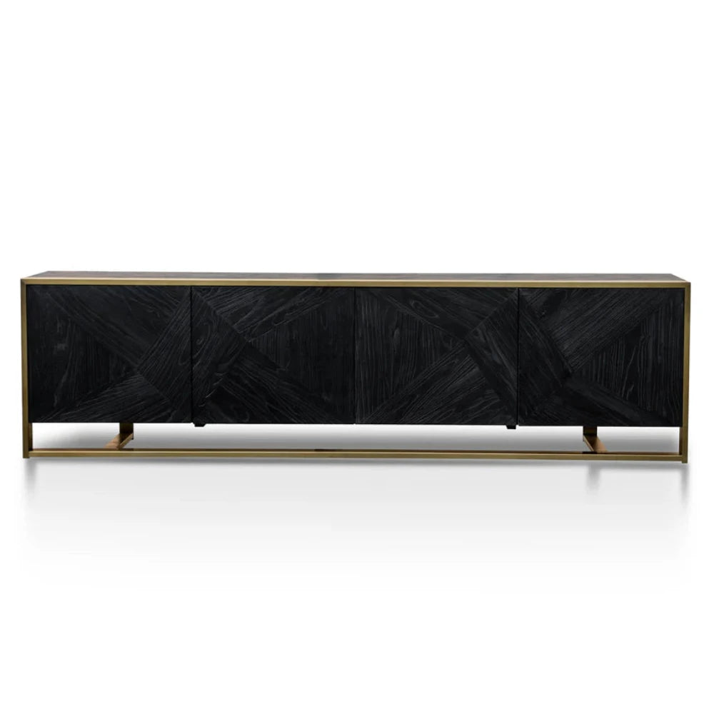 Glornak 2.2m Entertainment TV Unit - Golden-houseofhyne