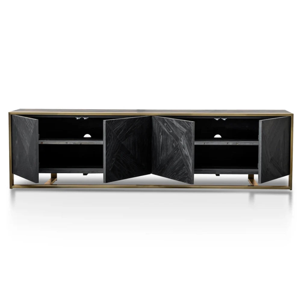 Glornak 2.2m Entertainment TV Unit - Golden-houseofhyne