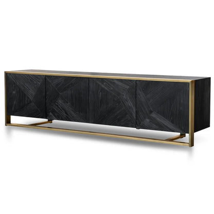 Glornak 2.2m Entertainment TV Unit - Golden-houseofhyne