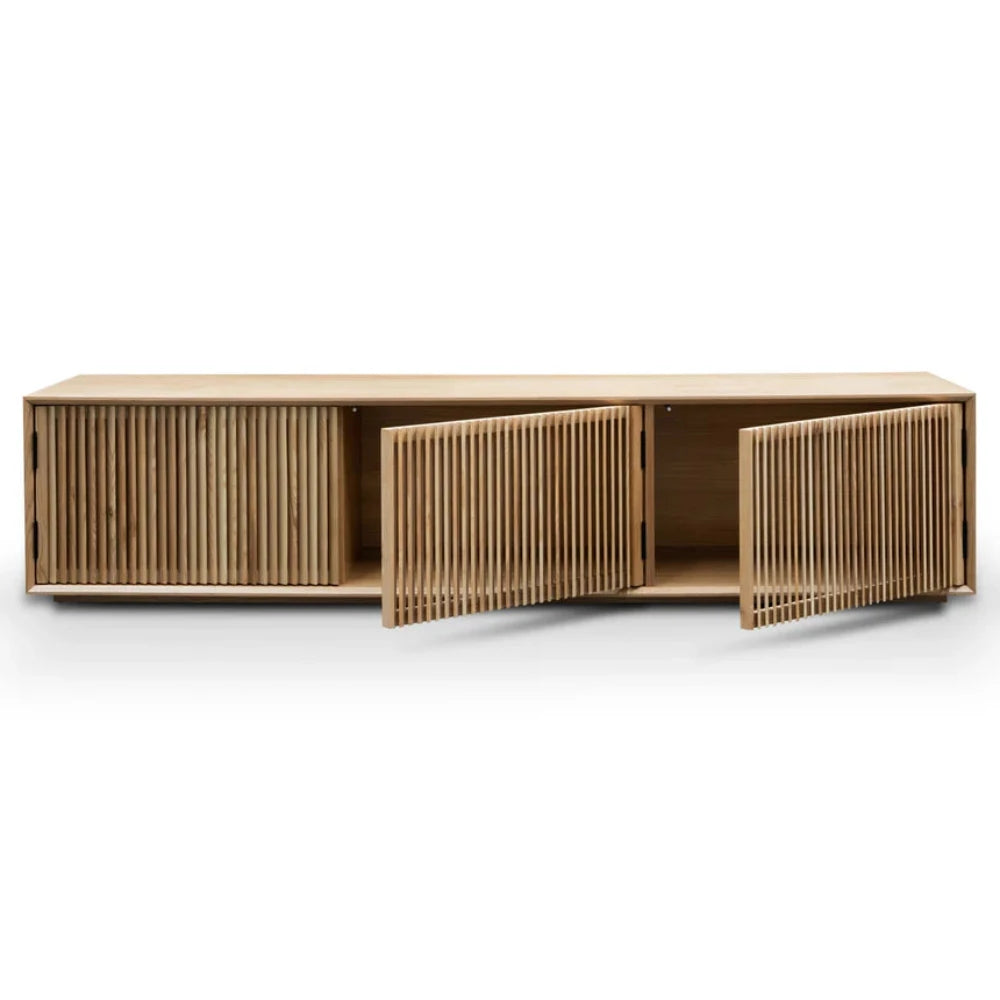 Tylorn 2m Entertainment TV Unit - Natural Ash Veneer-houseofhyne