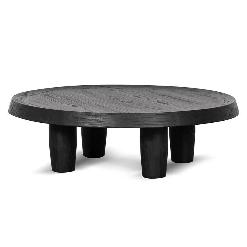 Astrosia 100cm Round Coffee Table - Black - House of Hyne