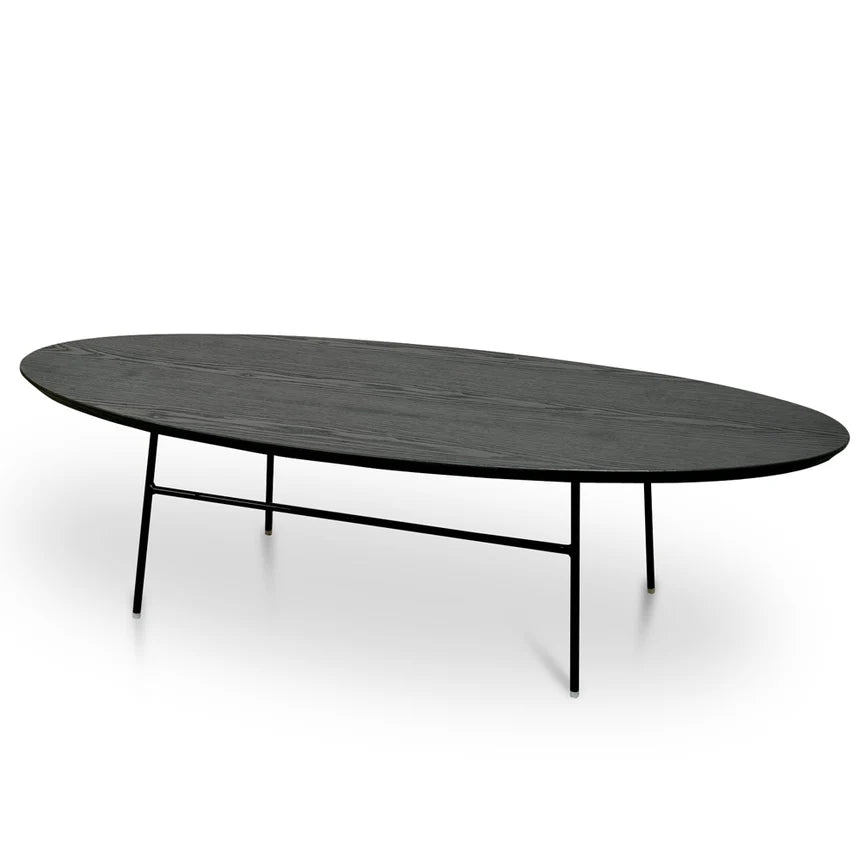 Celestara 117.5cm Coffee Table - Black Ash Veneer - Black Legs - House of Hyne