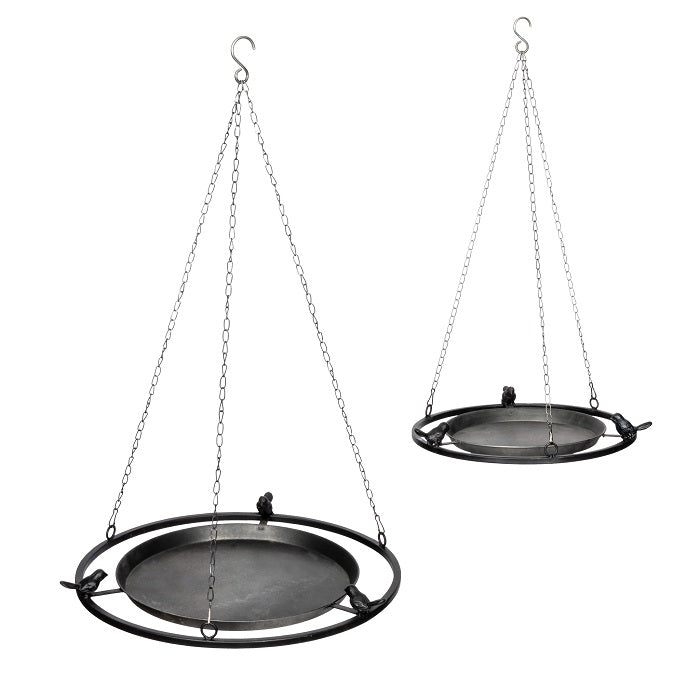 3 Bird Feeder Zinc S/2 - set of 3 - House of Hyne