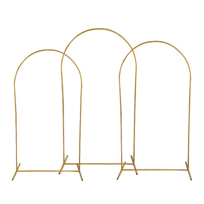 Gold Wedding Arch Stand Set Of 3