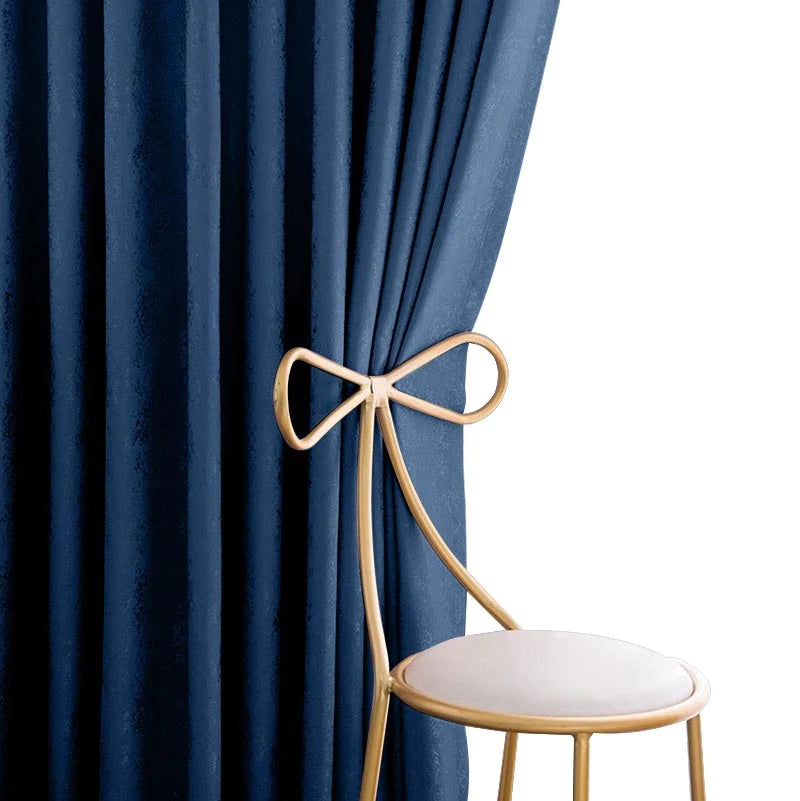 Astral Drapex Anyhouz Curtain Blue Plain Blackout Curtains for Living Room 1