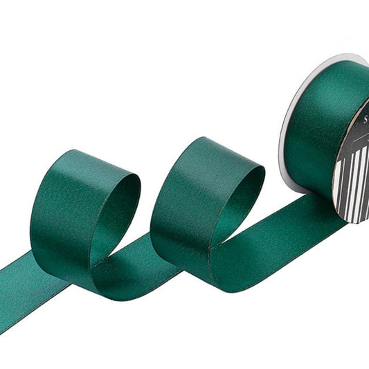 Fayrax Ribbon Double Face Satin Shimmer Forest Green (38mmx20m)x 3-houseofhyne