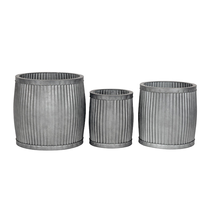 Pot provincial Zinc Grey Set of 3 - House of Hyne