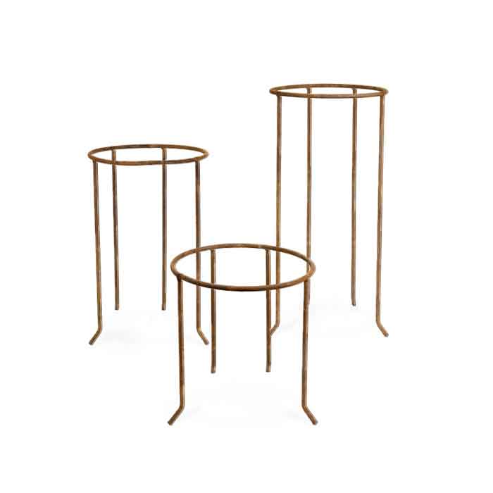 Plant Stand 25cm S/3 Rust - House of Hyne