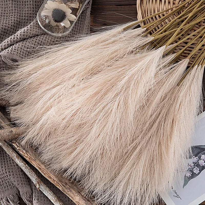 Fluffy Pampas Grass Boho Decor 5 Pcs