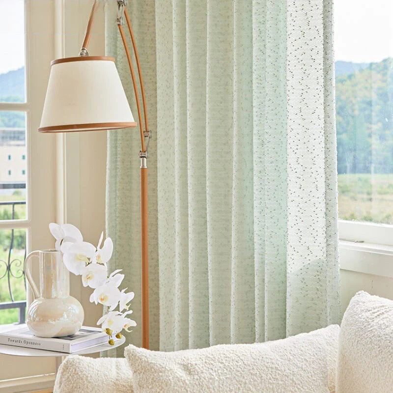 NeutralVibe Drapix Anyhouz Curtains Beige Retro Style Texture Fashion Decor 2