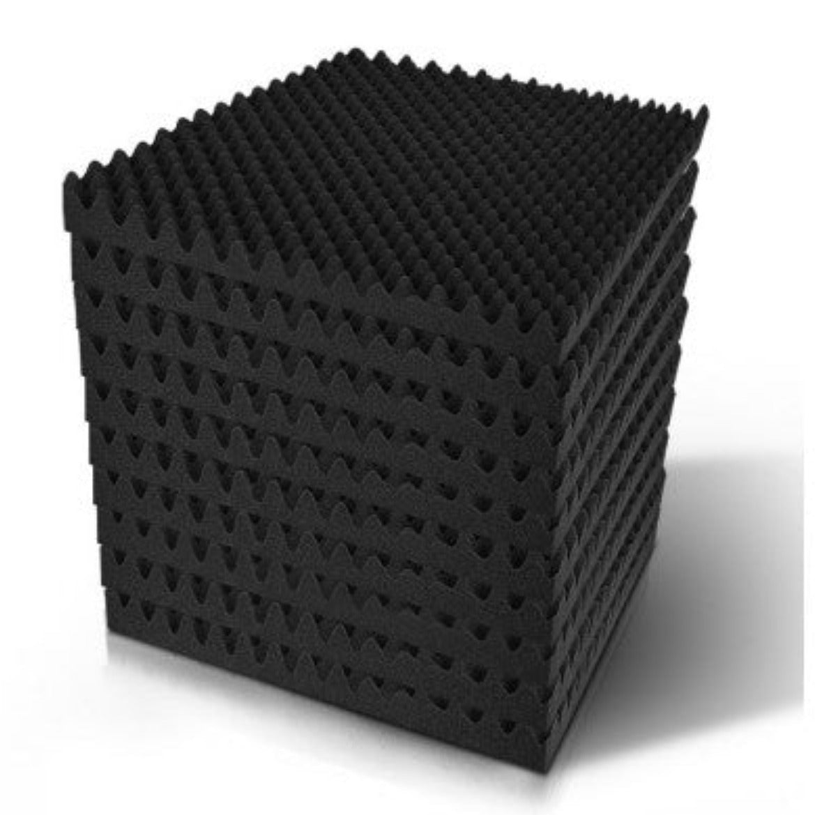 Alpha Acoustic Foam 40pcs 50x50x5cm Sound Absorption Proofing Panels Eggshell 1