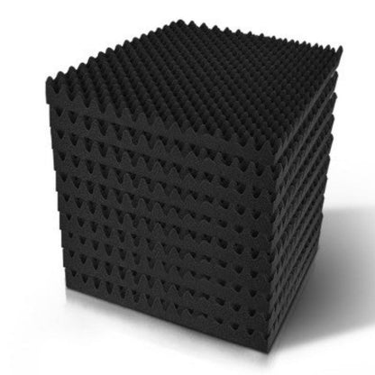 Alpha Acoustic Foam 60pcs 50x50x5cm Sound Absorption Proofing Panels Eggshell 1