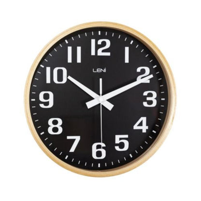 Quorvex Leni Wood Wall Clock 26cm Black-houseofhyne