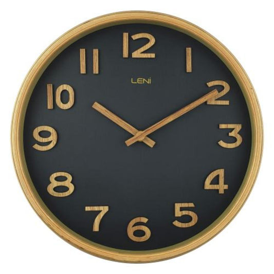 Zylox Leni Tilia Wall Clock 25.5cm Black-houeofhyne