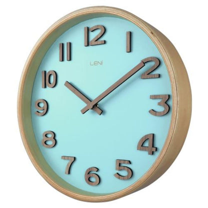 Veltrix Leni Tilia Wall Clock 25.5cm Teal-houseofhyne