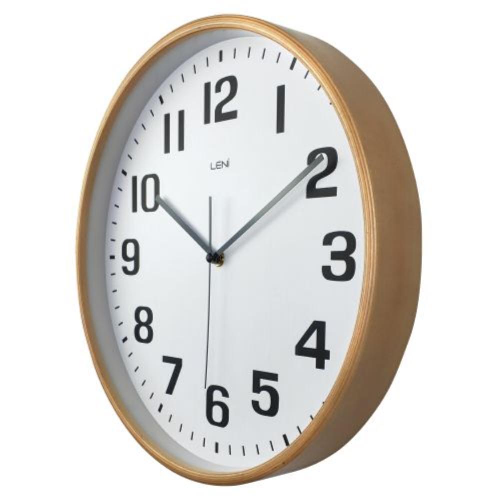 Quorvex Leni Wood Wall Clock 32cm White-houseofhyne