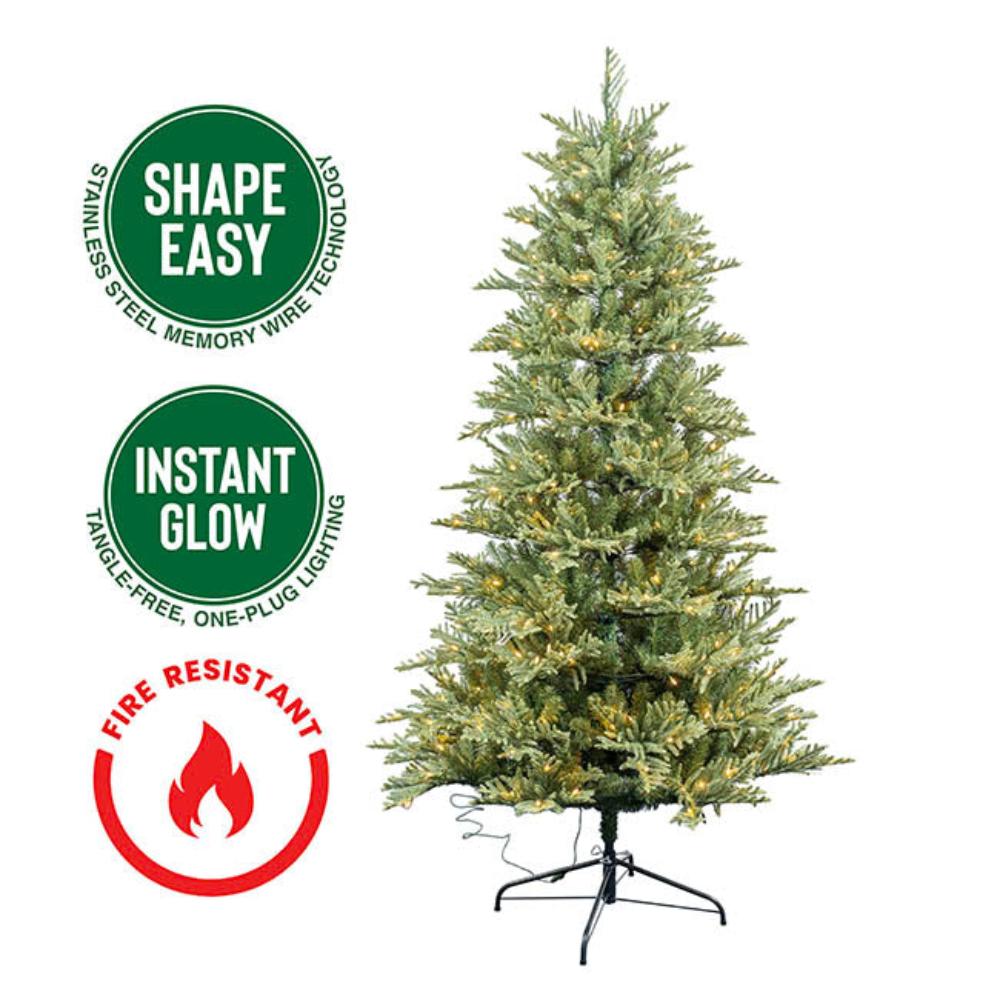 Kelmar Shape Easy Forest Pine LED Xmas Tree Green (1.2Wx2mH)-houseofhyne