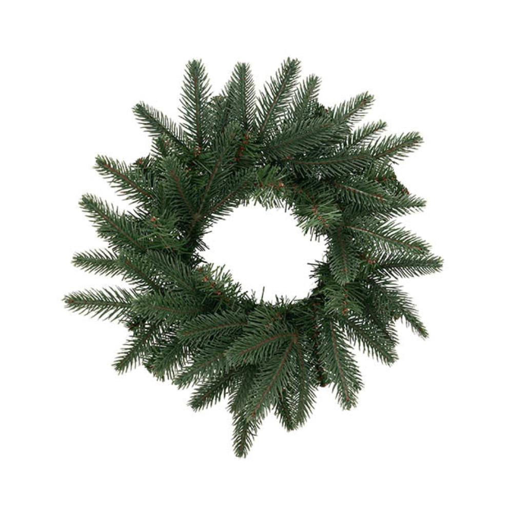 Loryth Forest Christmas Pine Wreath Deep Green (35cmD)x 4-houseofhyne