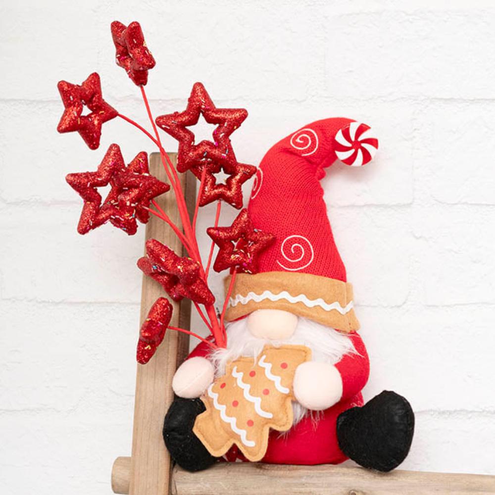 Nythor Christmas Gnome Plush Doll Red (11x17x30cmH)- 4 pcs-houseofhyne