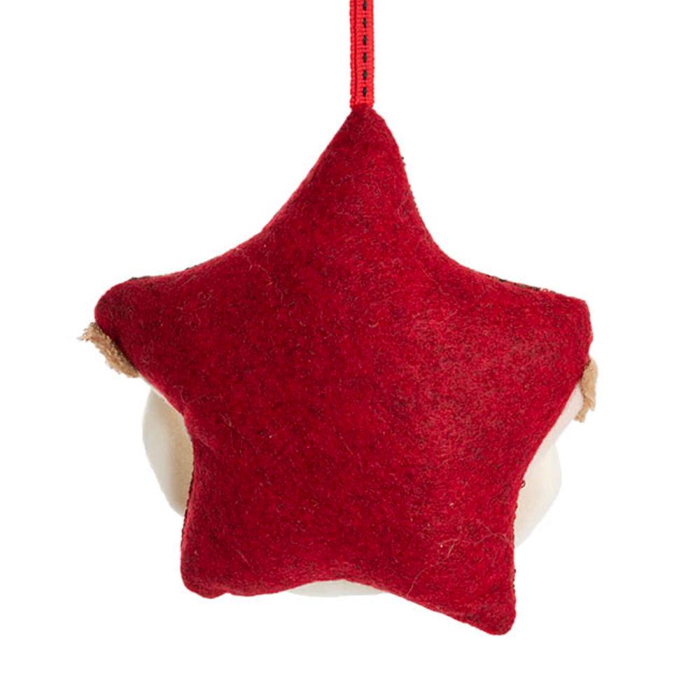 Vronix Hanging Christmas Santa Star Pack 2 Red (15cmH)- 6 packs-house of hyne