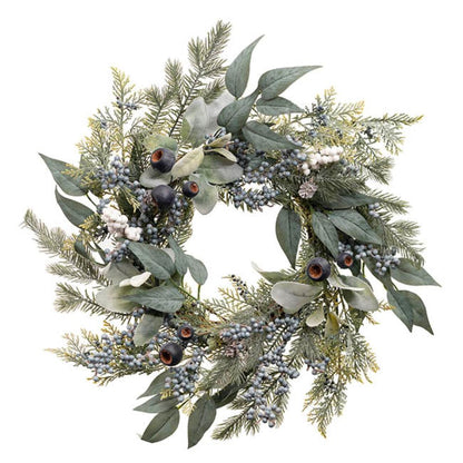 Thylor Blueberry Pine & Gumnut Wreath Blue (50cmD)x 2-houseofhyne