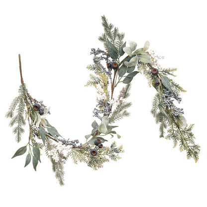 Thylar Blueberry Pine & Gumnut Garland Blue (150cmL) x 2-houseofhyne