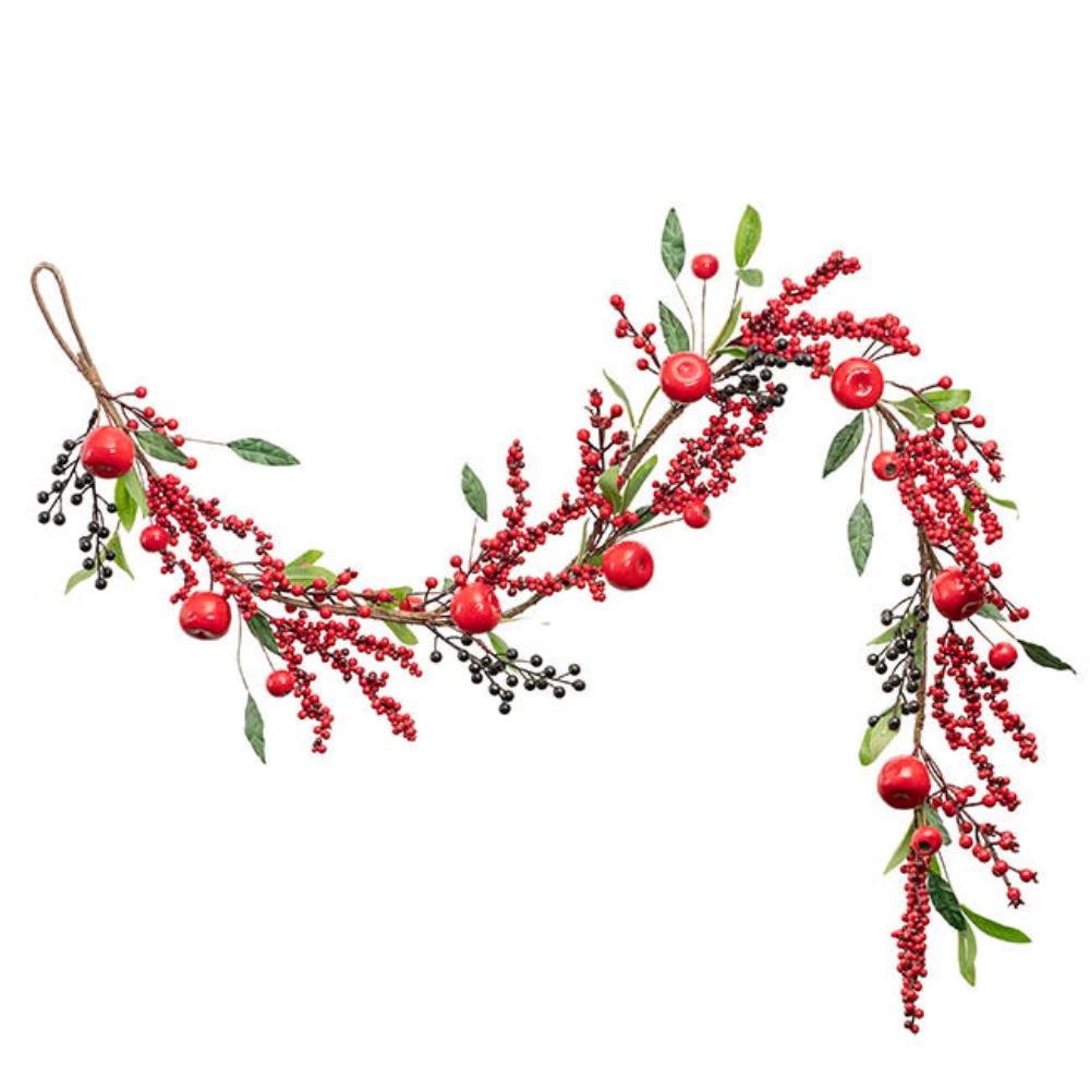 Glyxor Exquisite Berry & Apple Garland Red (150cmL)x 2-houseofhyne