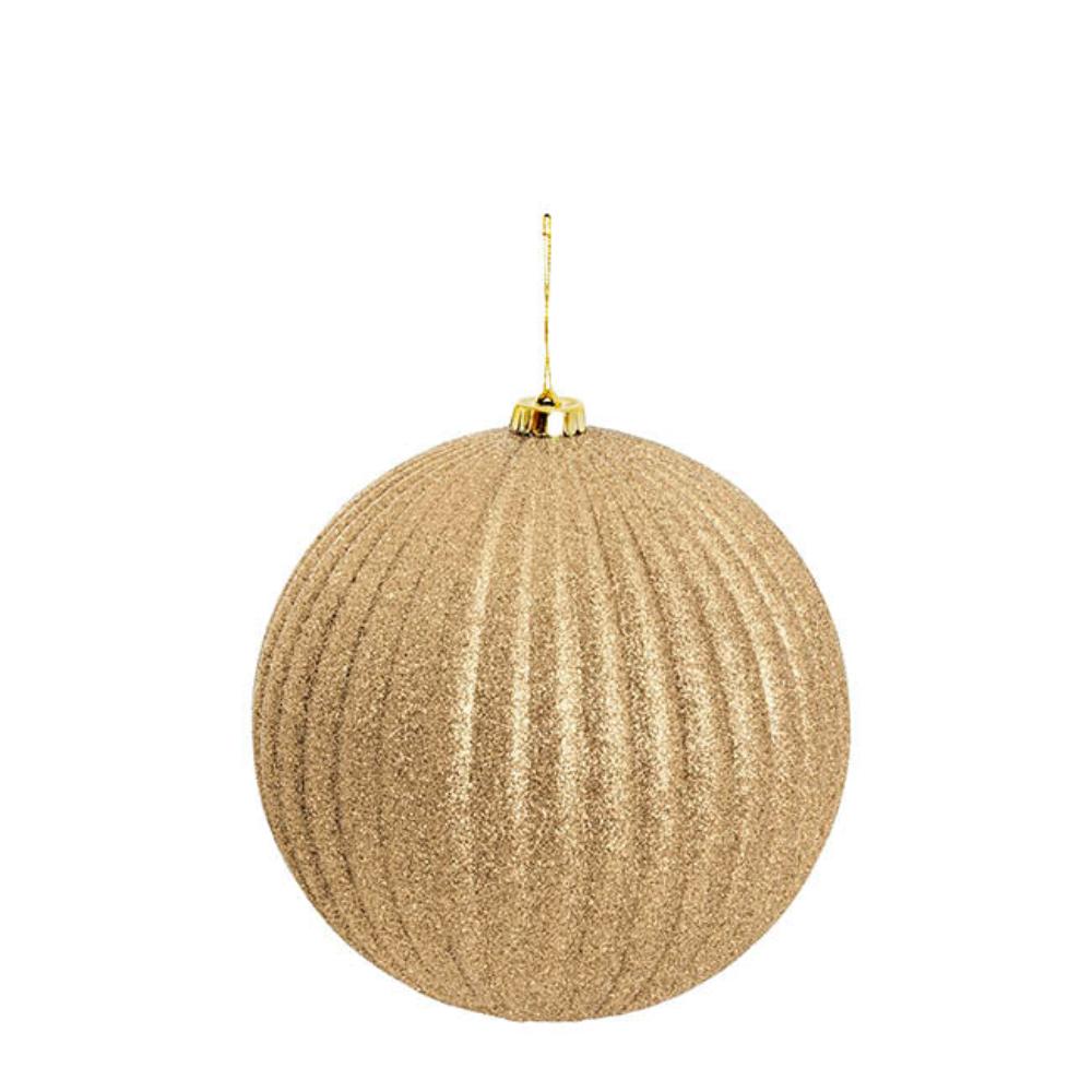 Brinix Giant Hanging Baubles Set 2 Gold (20cmD)x 3-houseofhyne