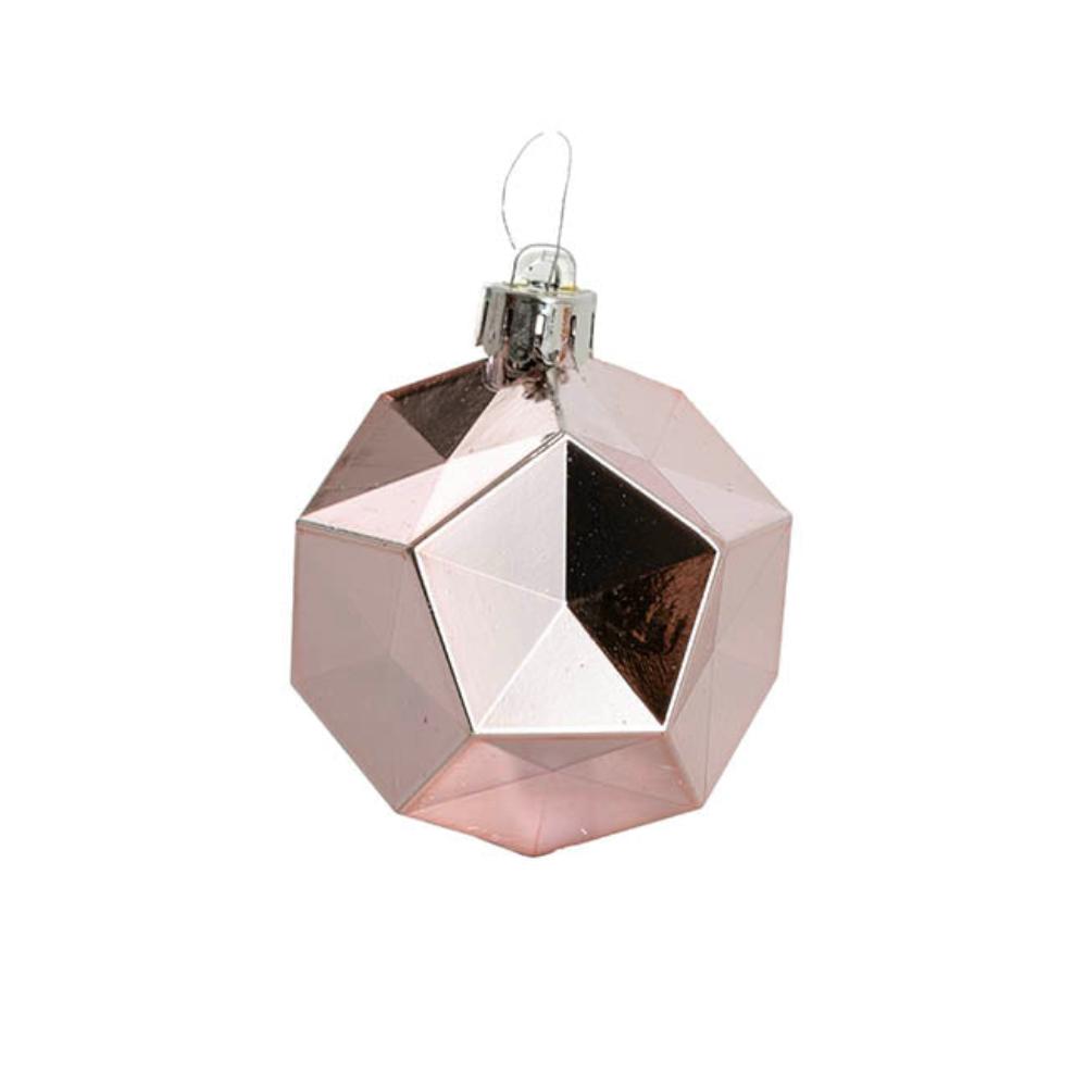 Zythera Assorted Hanging Baubles Set 8 Pink & Champagne (6cmD)x 7- houseofhyne