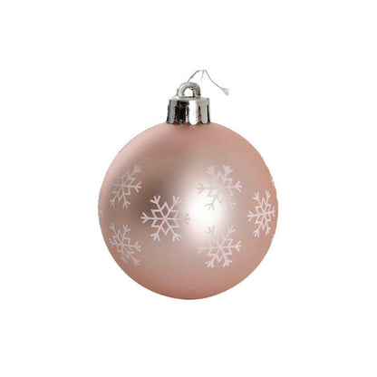 Zythera Assorted Hanging Baubles Set 8 Pink & Champagne (6cmD)x 7- houseofhyne