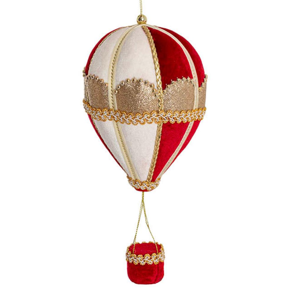 Lyrik Hanging Hot Air Balloon Red (28cmH)x 5-houseofhyne