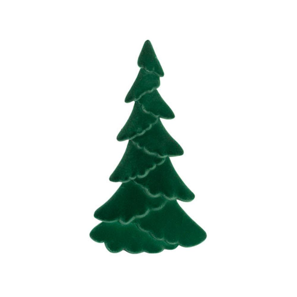 Vralin Flocked Table Top Tree Dark Green (61cmH) x 3-houseofhyne