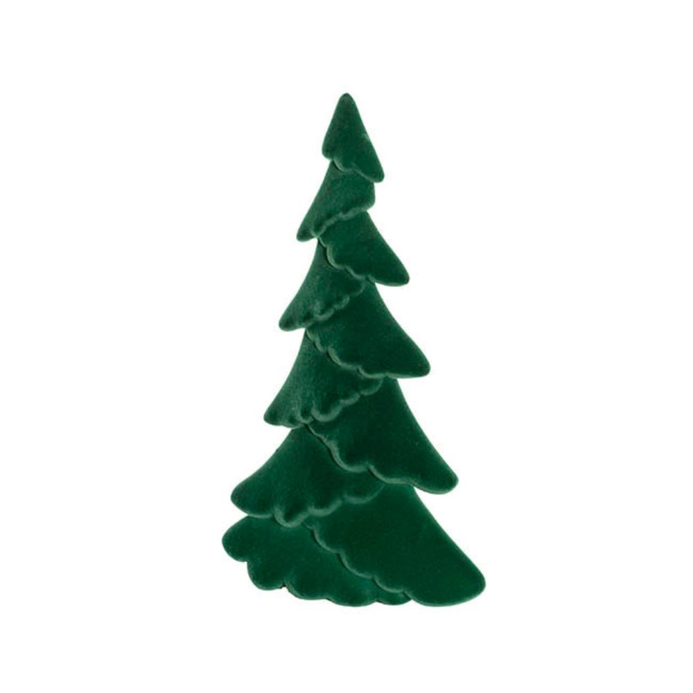 Vralin Flocked Table Top Tree Dark Green (61cmH) x 3-houseofhyne