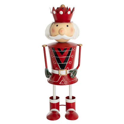  Myrlox Standing Metal Nutcracker Red (21.5x20x59cmH)-houseofhyne