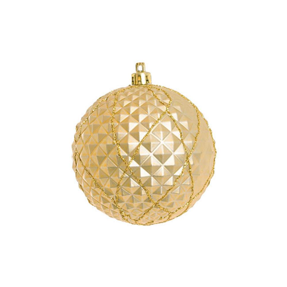 Vralix Decorative Assorted Hanging Baubles Set 30 Champagne (8cmD)-houseofhyne