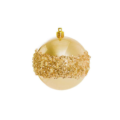 Vralix Decorative Assorted Hanging Baubles Set 30 Champagne (8cmD)-houseofhyne