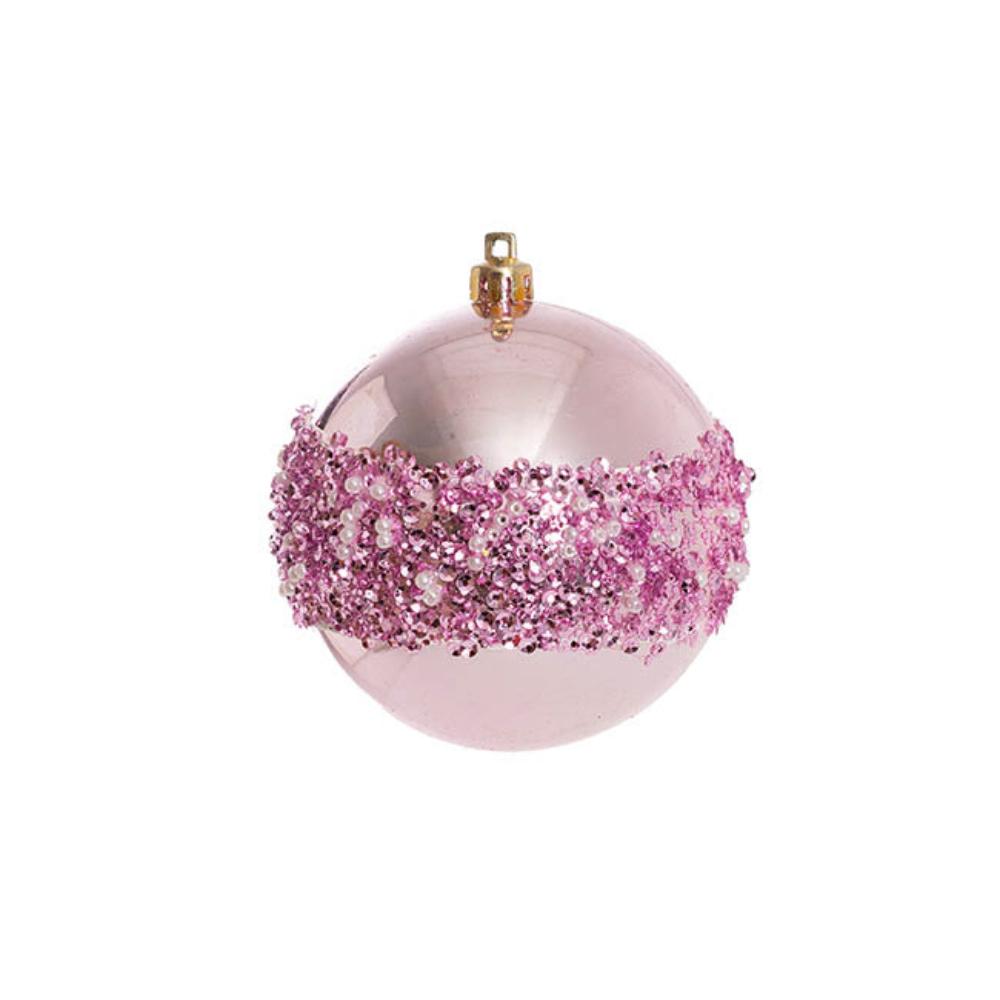 Zylix Decorative Assorted Hanging Baubles Set 30 Pink (8cmD)-houseofhyne