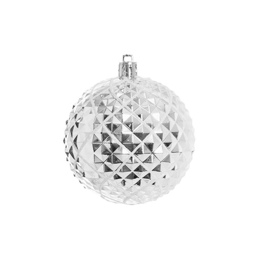 Glarnyx Decorative Assorted Hanging Baubles Set 30 Silver (8cmD)-houseofhyne