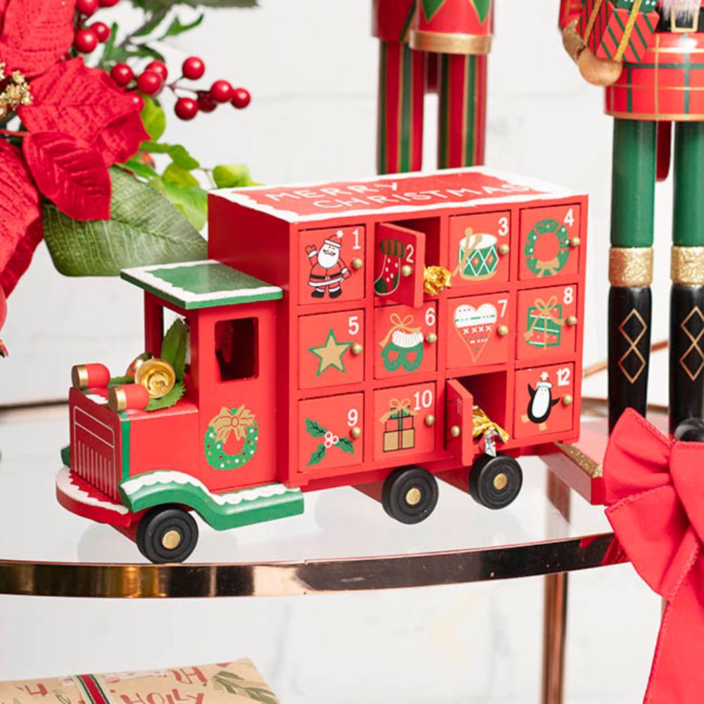 Zephyrox Christmas Advent Calendar Truck Red-houseohyne