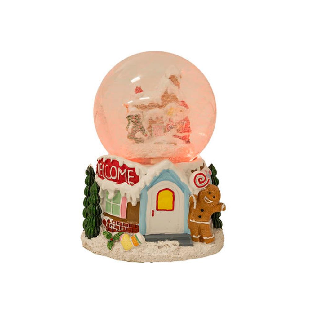 Xynar Gingerbread House Snowglobe Multi (12cmDx23cmH)-houseofhyne