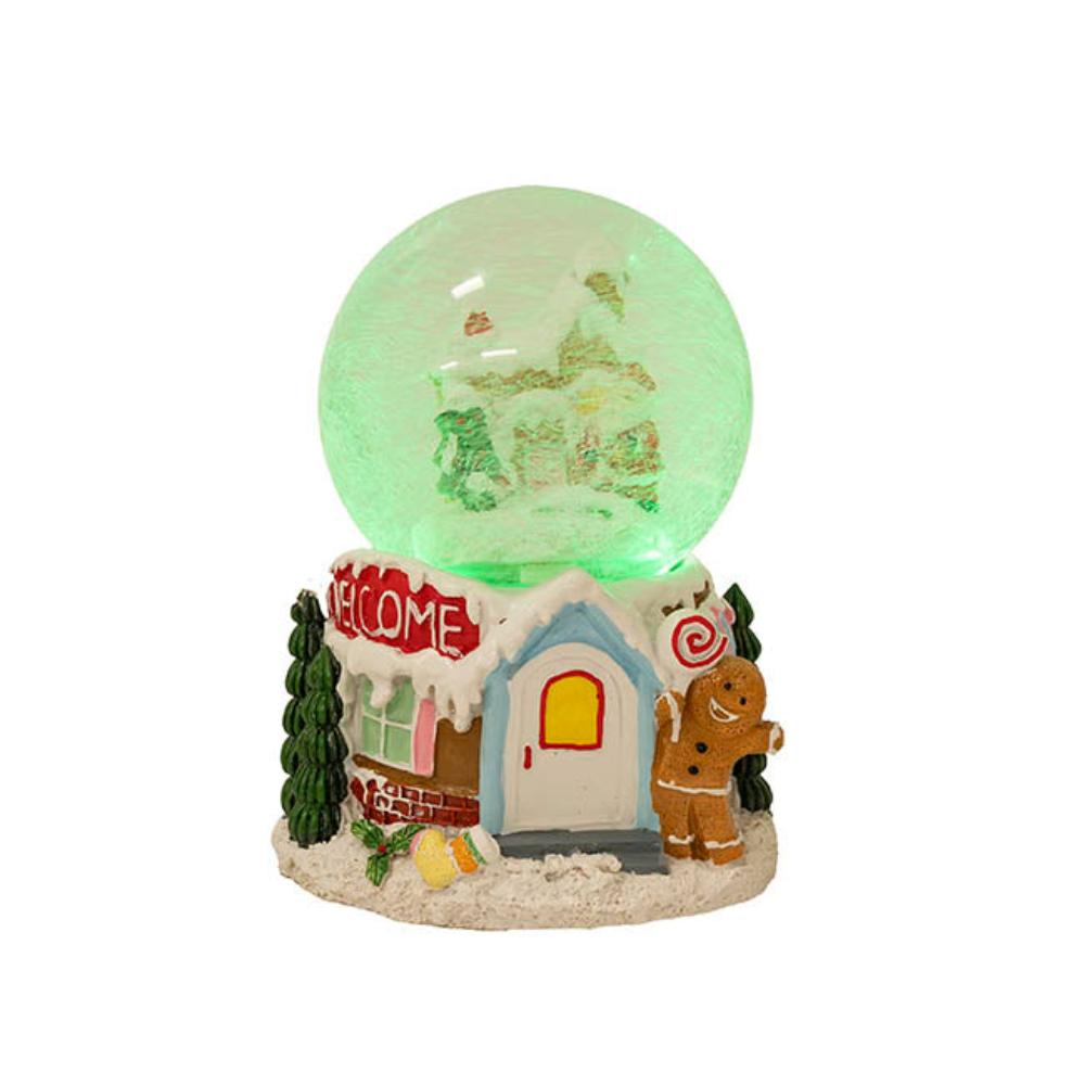 Xynar Gingerbread House Snowglobe Multi (12cmDx23cmH)-houseofhyne