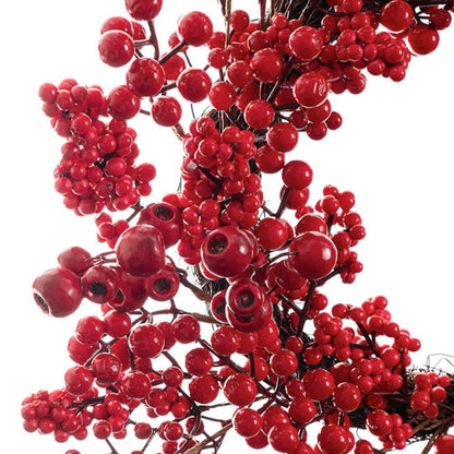 Vyxal Luscious Christmas Berry Wreath Red (50cmD)- 2 pcs-houseofhyne