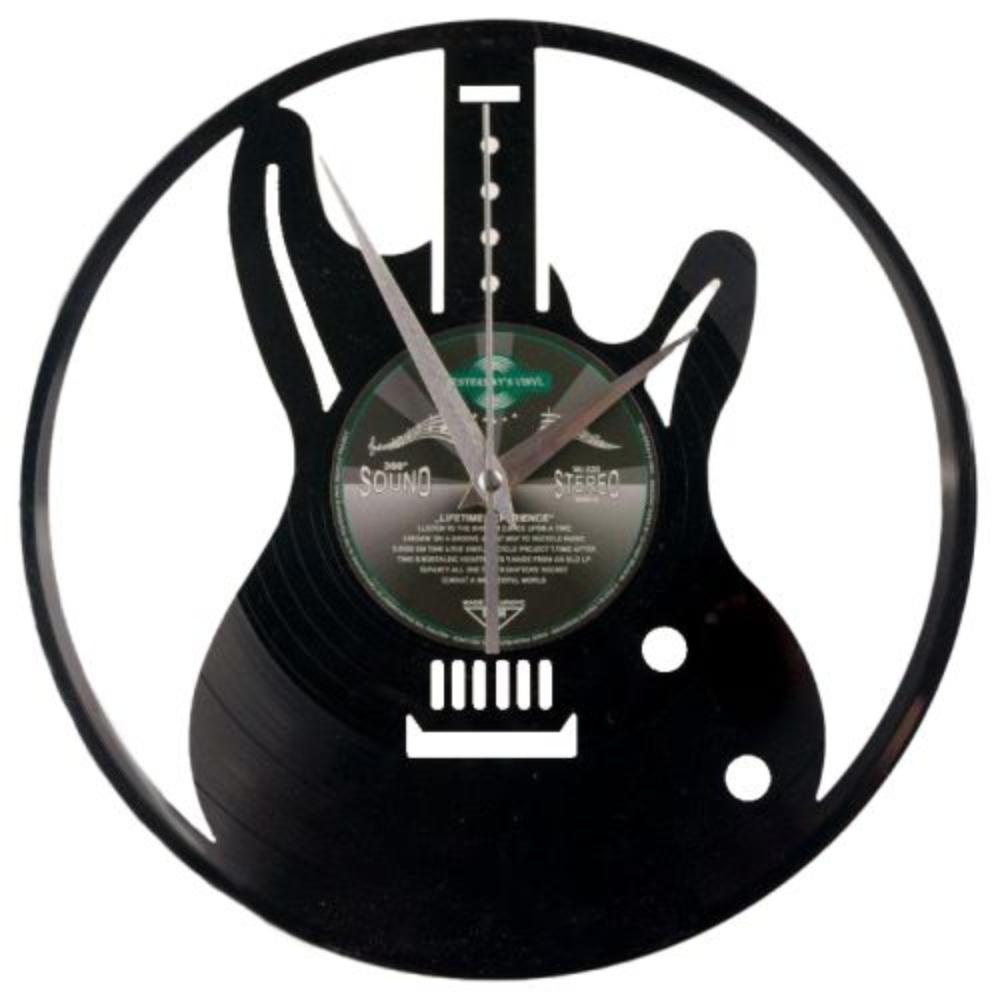 Xylox Vinyl Wall Clock Guitar 30cm-houseofhyne