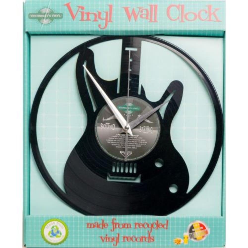 Xylox Vinyl Wall Clock Guitar 30cm-houseofhyne