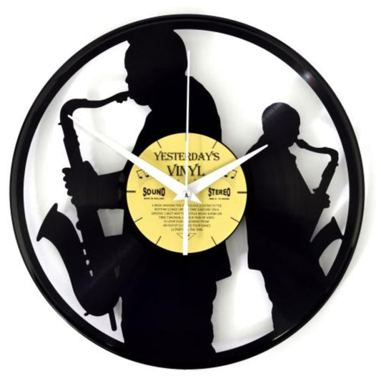 Quorvex Vinyl Wall Clock Sax 30cm-houseofhyne