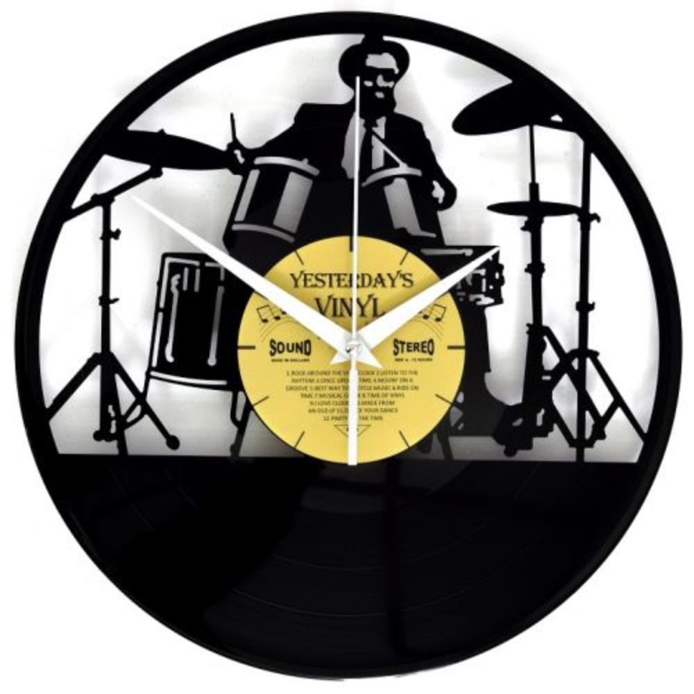 Veltrix Vinyl Wall Clock Drummer 30cm-houseofhyne